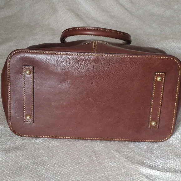 Dooney and Bourke Florentine Leather Perry Satchel - Picture 5 of 12